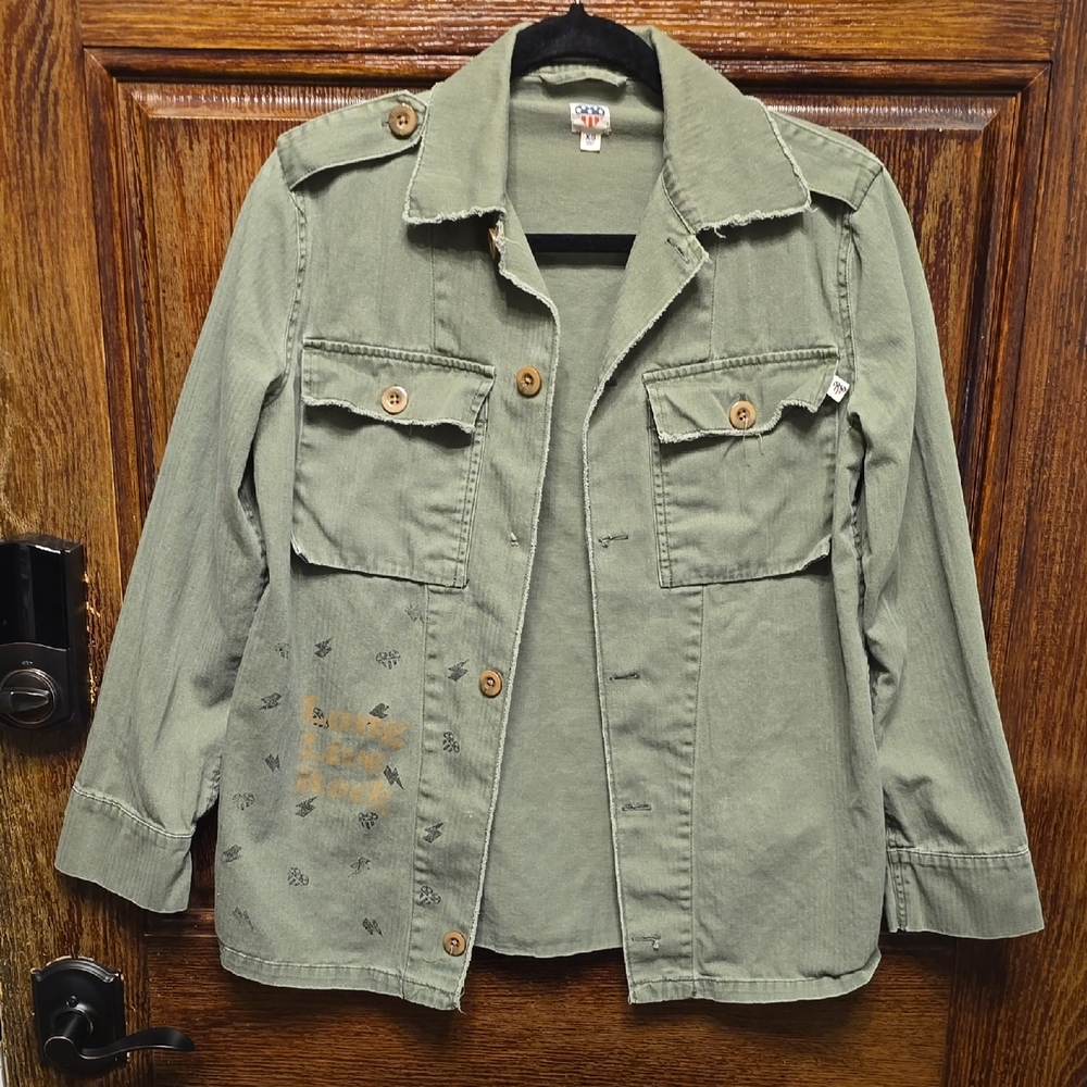 Junk Food Clothing Olive Green Jacket